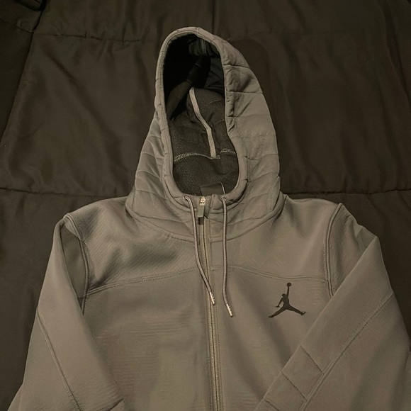 Grey jordan full zip up hoodie - Picture 2 of 6